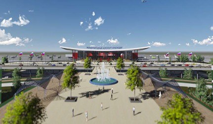 Pashkovsky Airport terminal render