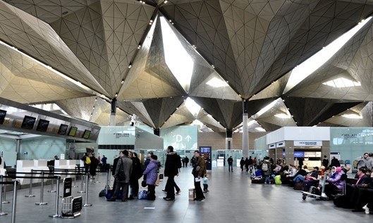 Pulkovo International Airport terminal interior